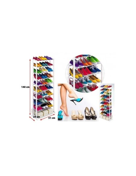 Подвижен стелаж за обувки AMAZING SHOES RACK, за 30 чифта