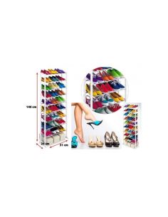 Етажерка за обувки 10 рафта, за 30 чифта обувки 2