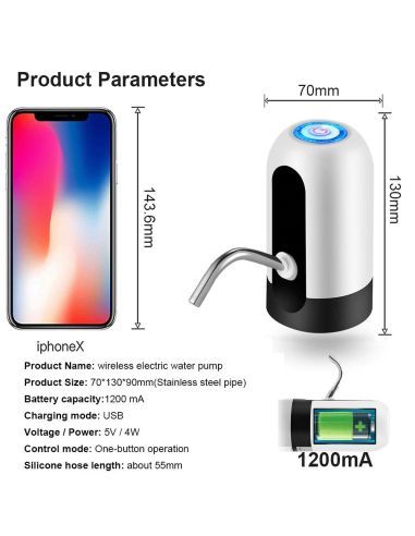 Електрическа помпа за вода с USB зареждане
