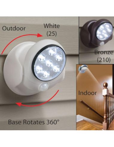 LED лампа Light Angel, с датчик за движение Бяла светлина диоди