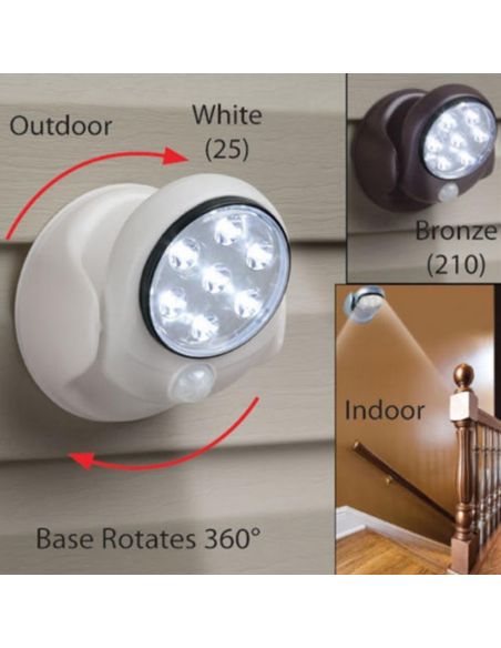 LED лампа Light Angel, с датчик за движение Бяла светлина диоди