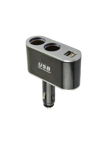 Двоен разклонител за запалка 12/24V