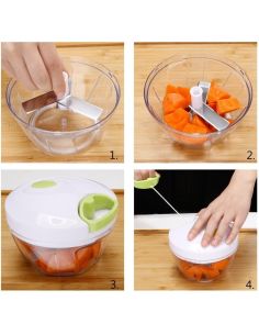 Nicer Dicer Plus Speedy Chopper - Ръчен чопър за плодове и зеленчуци 2