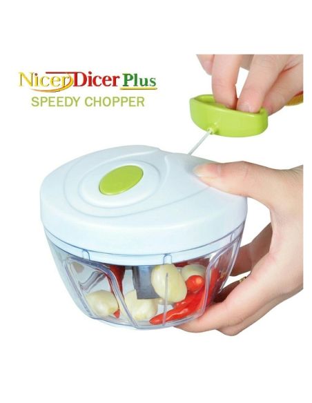Nicer Dicer Plus Speedy Chopper - Ръчен чопър за плодове и зеленчуци