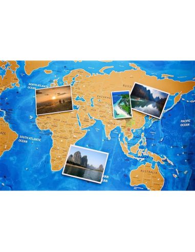 Скреч карта на света Travel Life, Океани