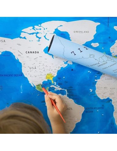 Скреч карта на света Travel Life, Океани