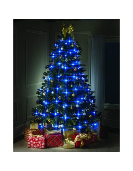 Коледни лампички тип завеса за елха Tree Dazzler - 64 бр.