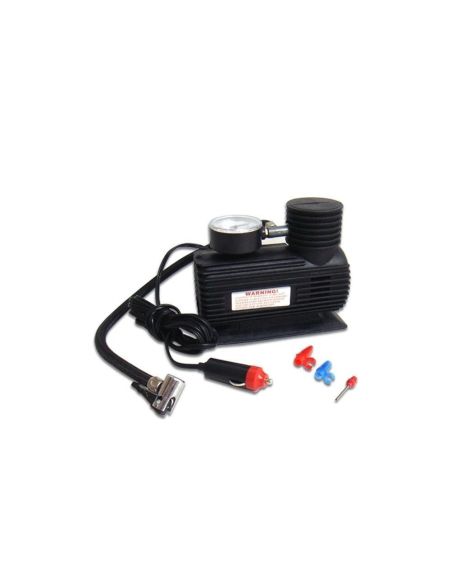 Преносим компресор за автомобил на 12V, манометър