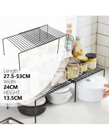 Органайзер рафт за кухненски шкаф, метален, 31 х 26 х 13 см