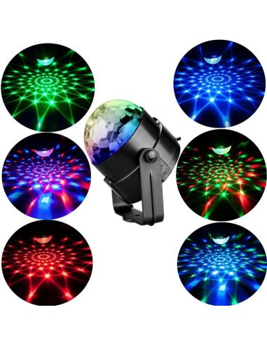 LED парти лампа проектор с дистанционно 9W