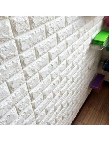 Самозалепващ 3D тапет тухли за стена