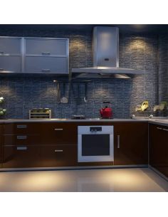Сиви 3D тапети, имитиращи тухли с размер 77х70 см 2