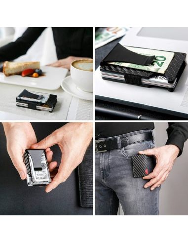 Елегантен картодържател с RFID защита