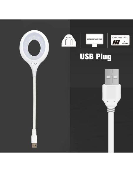 LED ринг лампа с  USB и чупещо рамо