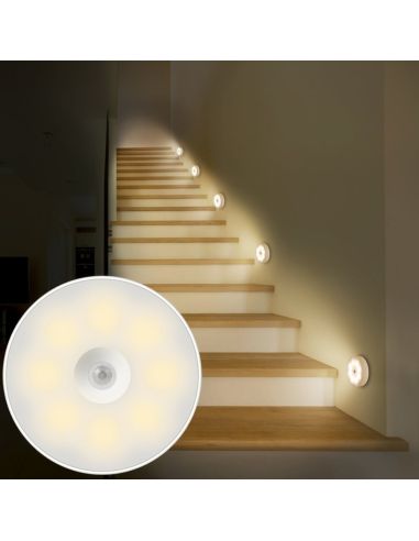 LED лампа със сензор за движение и акумолаторна  батерия