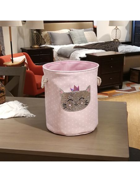 Текстилен и сгъваем кош за детски дрехи и играчки