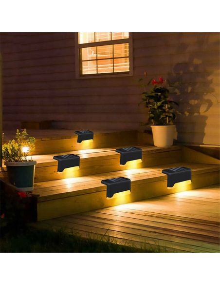 LED соларна лампа за стълби, парапети и др