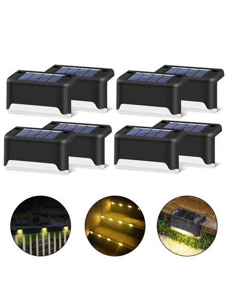 LED соларна лампа за стълби, парапети и др