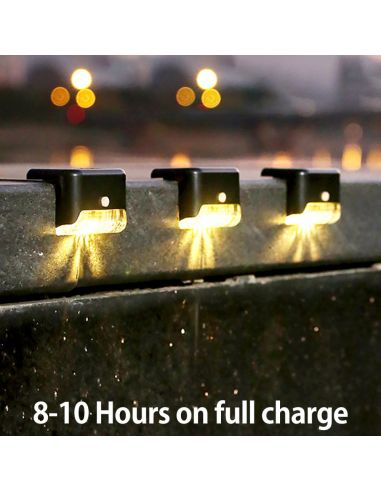 LED соларна лампа за стълби, парапети и др