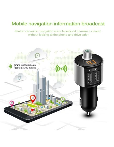 Bluetooth FM Трансмитер с Handsfree, MP3 и Charging функция