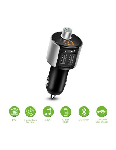 Bluetooth FM Трансмитер с Handsfree, MP3 и Charging функция