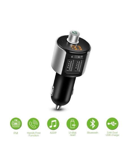 Bluetooth FM Трансмитер с Handsfree, MP3 и Charging функция