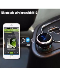 БЛУТУТ ТРАНСМИТЕР ЗА АВТОМОБИЛ  СЪС СЕНЗОРЕН ДИСПЛЕЙ И USB 2