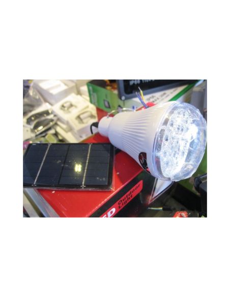 LED соларна лампа за къмпинг, туризъм, риболов с вграден акумулатор