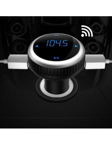 БЛУТУТ ТРАНСМИТЕР ЗА АВТОМОБИЛ  СЪС СЕНЗОРЕН ДИСПЛЕЙ И USB