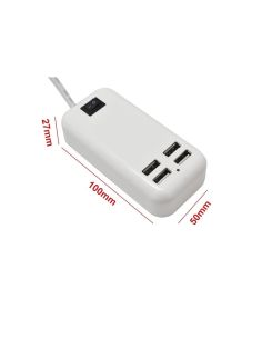 USB зарядно с 4 порта за компютър 15W 2