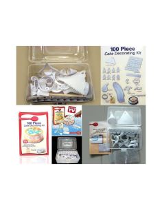 КОМПЛЕКТ ЗА ДЕКОРАЦИЯ НА СЛАДКИШИ 100 ЧАСТИ CAKE DECORATING KIT