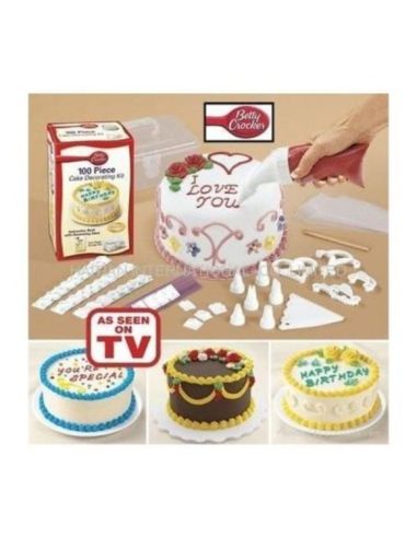 КОМПЛЕКТ ЗА ДЕКОРАЦИЯ НА СЛАДКИШИ 100 ЧАСТИ CAKE DECORATING KIT