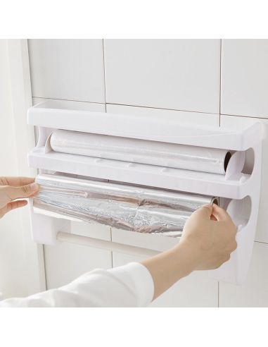 3 В 1 КУХНЕНСКИ ДИСПЕНСЪР ЗА ХАРТИЯ И ФОЛИО TRIPLE PAPER